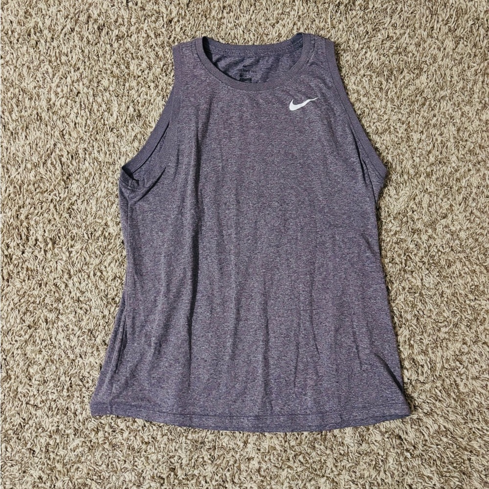 Nike Women's Heathered Purple Tank Top